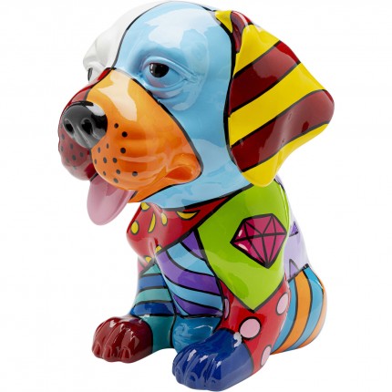 Decoratie hond patchwork 35cm Kare Design