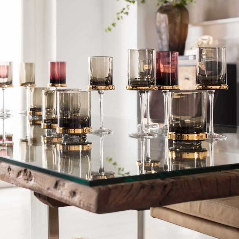 Smoked wine glasses - Innocent - Kare Design