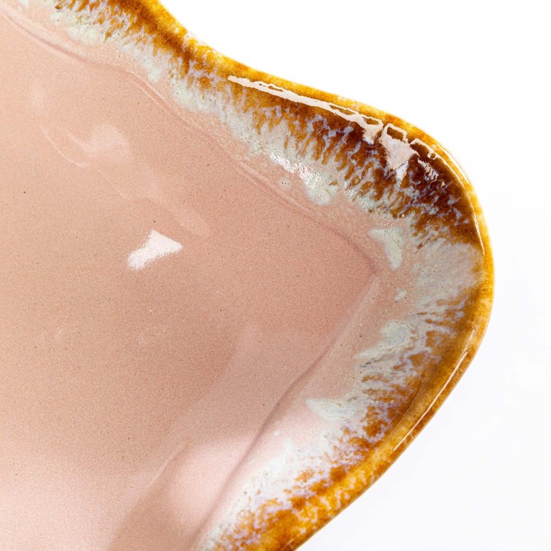 Pink stoneware dish - Nala - Kare Design