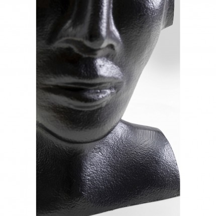 Vaas Rostro gezicht zwart 17cm Kare Design