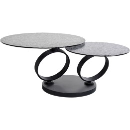 Table basse Beverly Bubble noir 133x80cm