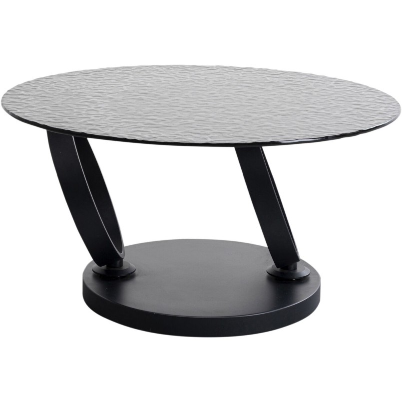 Table basse Beverly Bubble noir 133x80cm