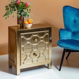 Chevet ethnique couleur champagne - Alhambra - Kare Design