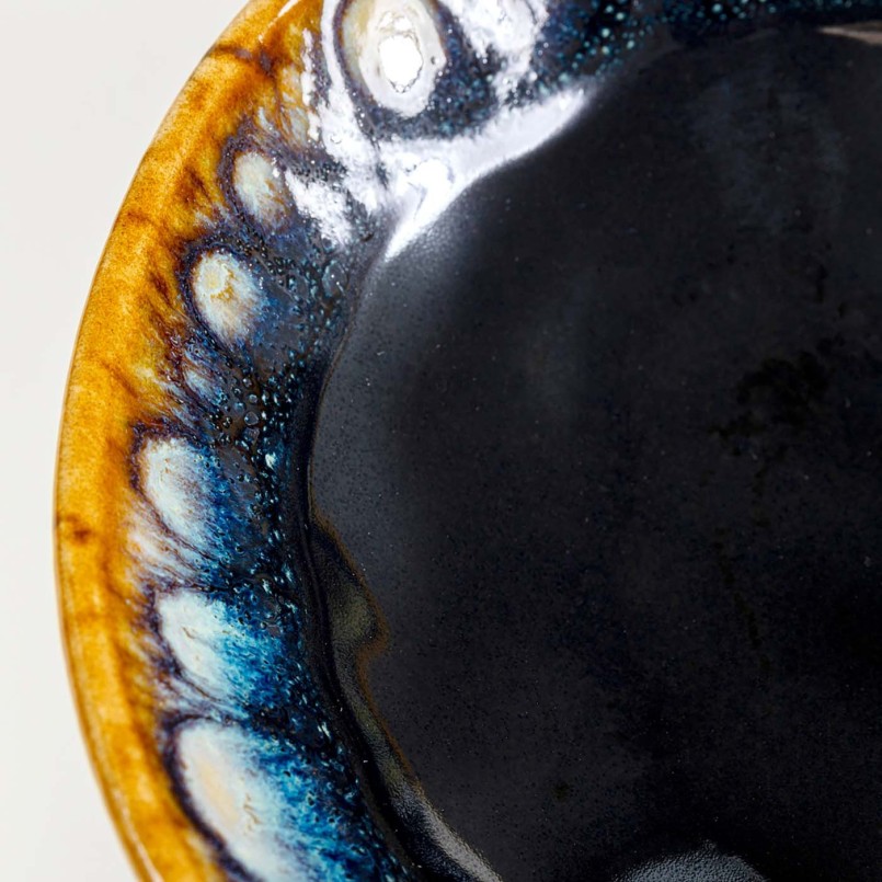 Blauwe steengoed borden - Lio - Kare Design