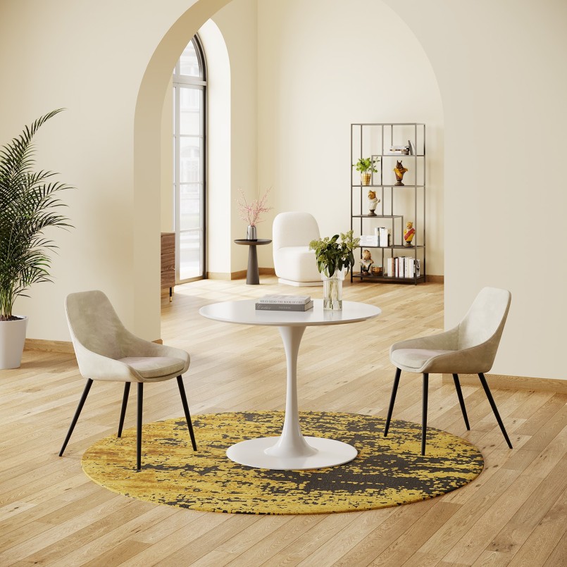 Chaise velours beige - East Side - Kare Design