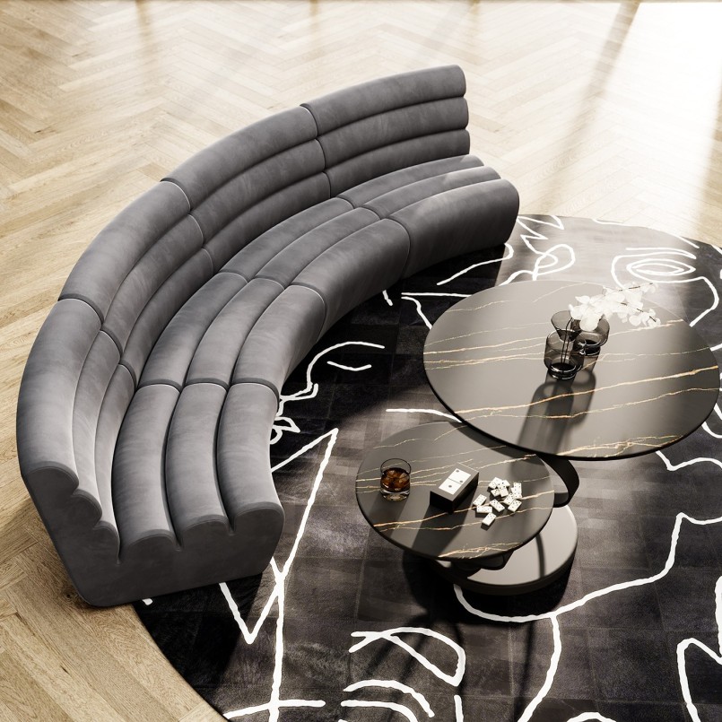 Table basse noire - Beverly - Kare Design