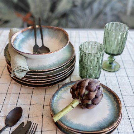 Assiettes Organic 20cm blanches set de 6 Kare Design