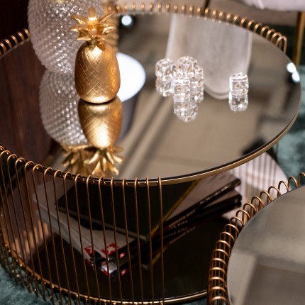 Salontafel Wire Double messing (2/Set) Kare Design