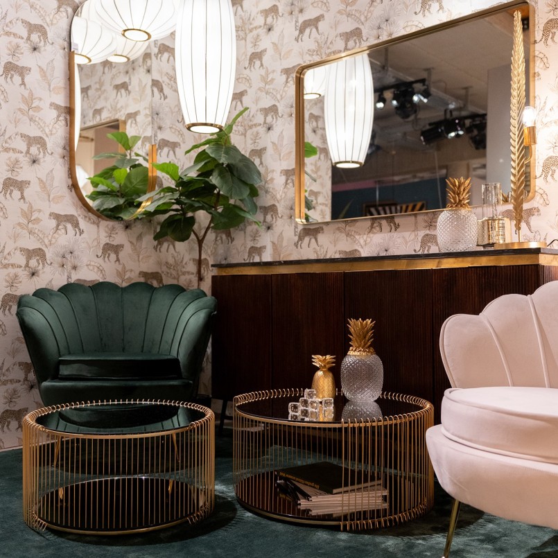Gouden ovale spiegel - Hipster - Kare Design