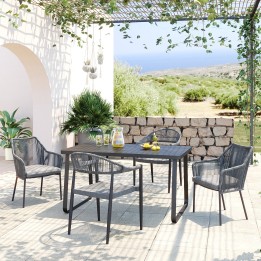 Black garden table - Santos - Kare Design