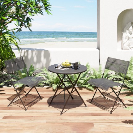 Outdoor Table Balcony 60cm black Kare Design