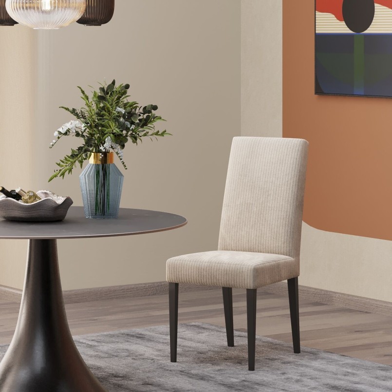 Table contemporaine ronde en grès - Grande Possibilita - Kare Design