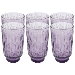 Purple glass water glasses - Fogli - Kare Design