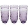 Verres à eau en verre violet - Fogli - Kare Design