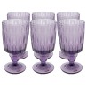 Verres à vin en verre violet - Fogli - Kare Design