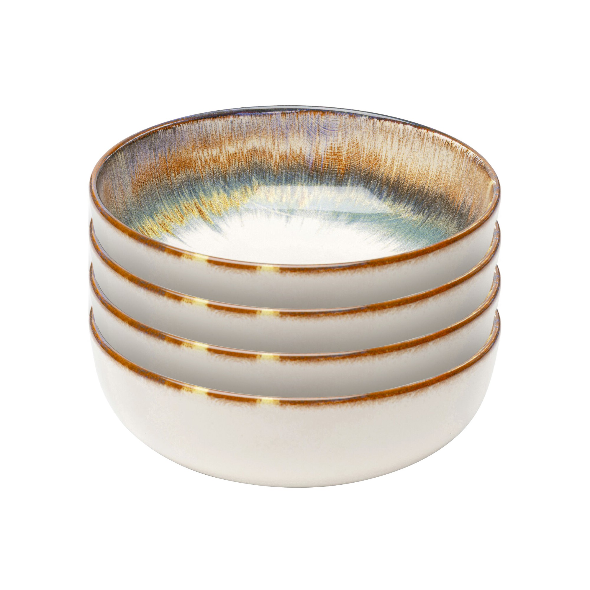Bowl Organic blue Ø18cm (4/set) Kare Design