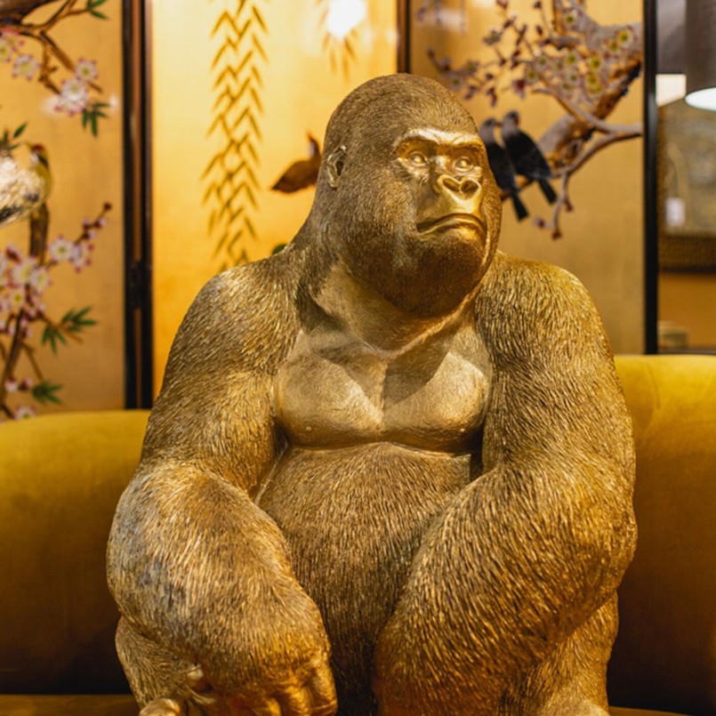 Vergulde gorillaversiering - Kare Design - Kare Design