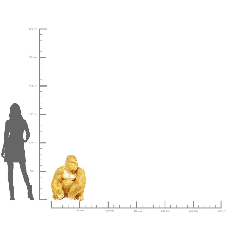 Vergulde gorillaversiering - Kare Design - Kare Design