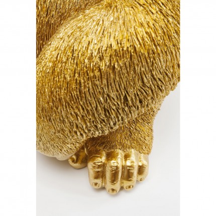 Deco Monkey Gorilla Side Medium Gold Kare Design