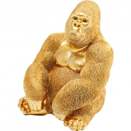 Deco Monkey Gorilla Side Medium Gold Kare Design