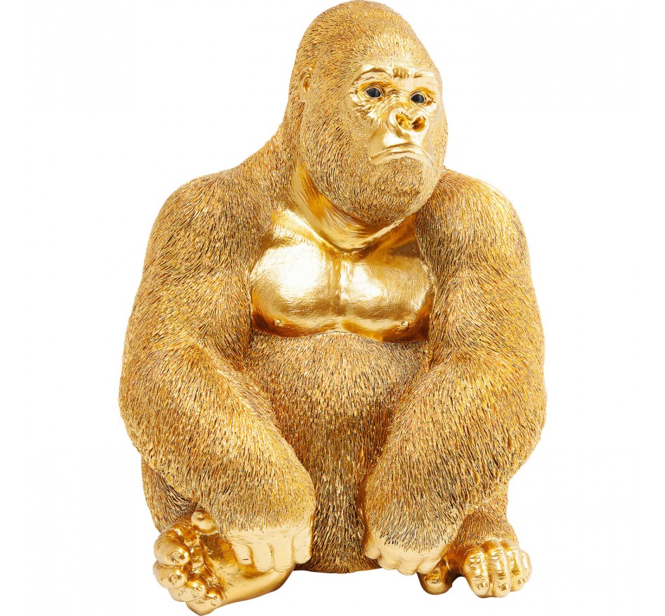 Woonaccessoires gorilla 39cm goud Kare Design