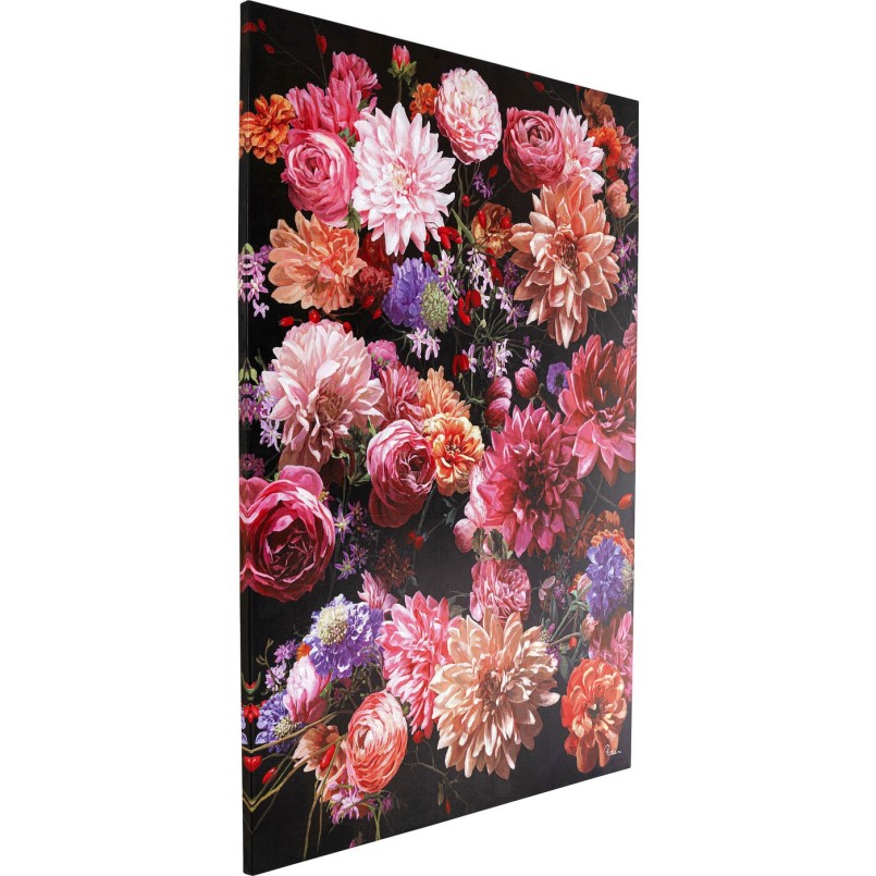 Tableau bouquet de fleurs roses - Touched - Kare Design