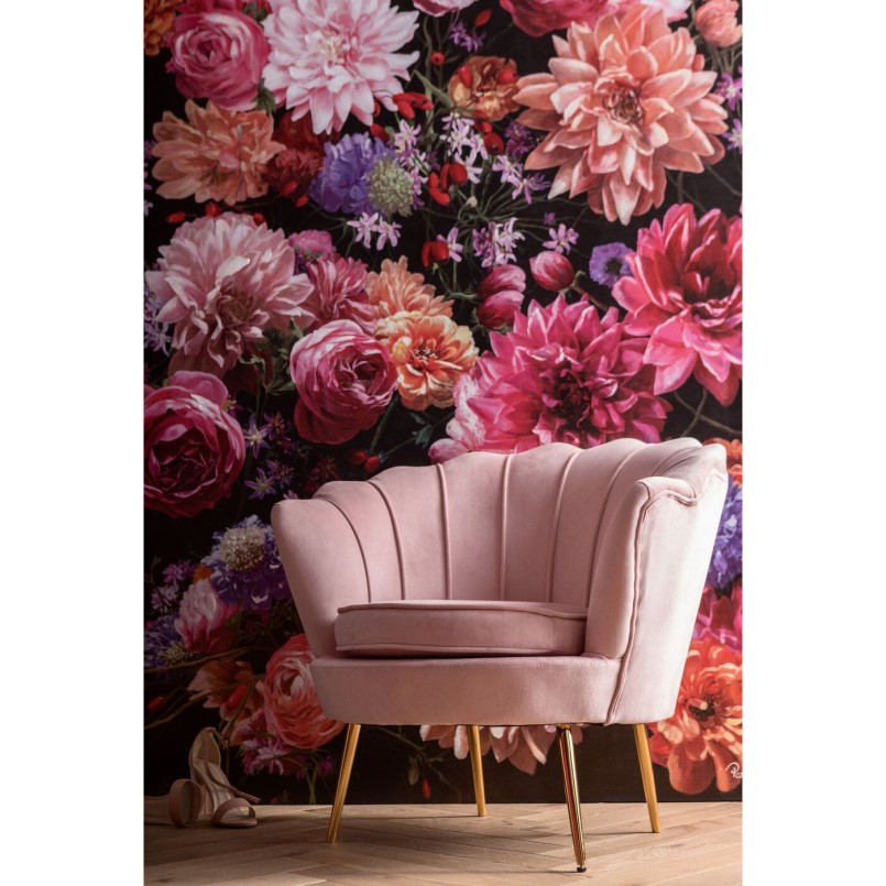 Tableau bouquet de fleurs roses - Touched - Kare Design