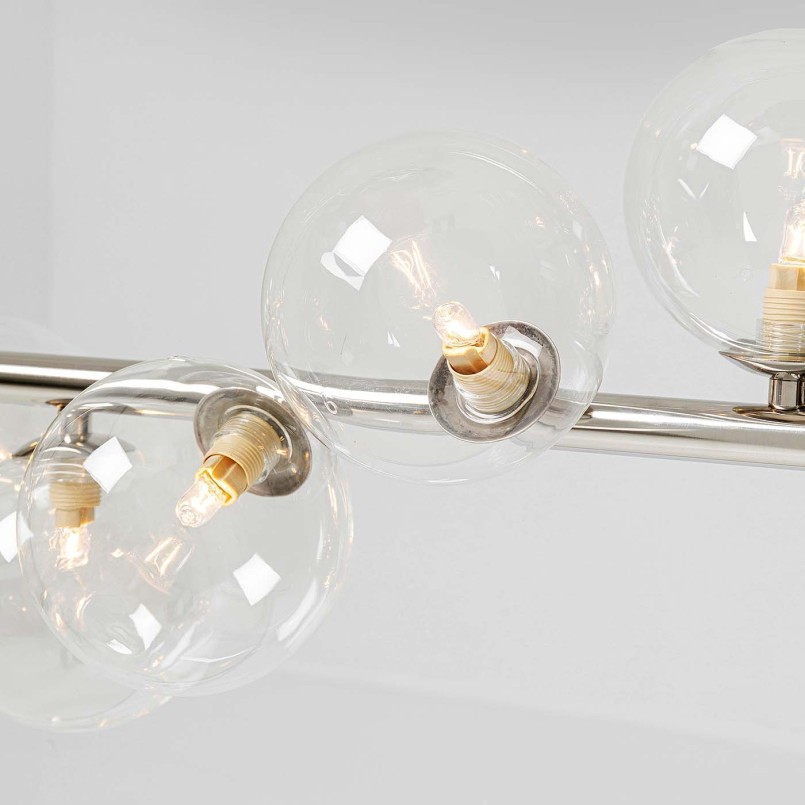 Suspension moderne chromée - Scala Balls - Kare Design