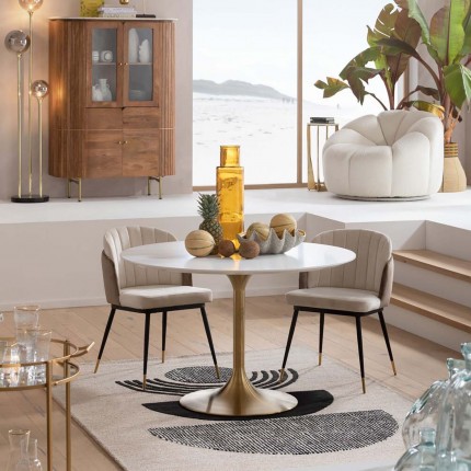 Eettafel Invitation Set Wit Gouden Kare Design