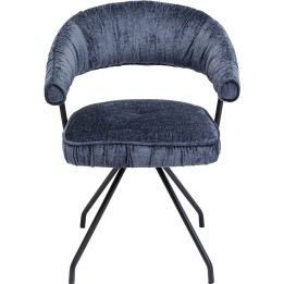 Chaise pivotante Arabella bleu