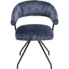 Chaise pivotante Arabella bleu