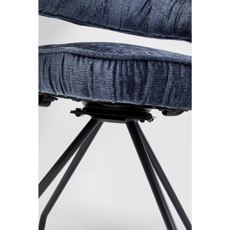 Chaise pivotante Arabella bleu