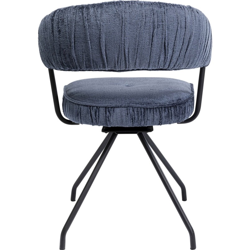 Chaise pivotante Arabella bleu