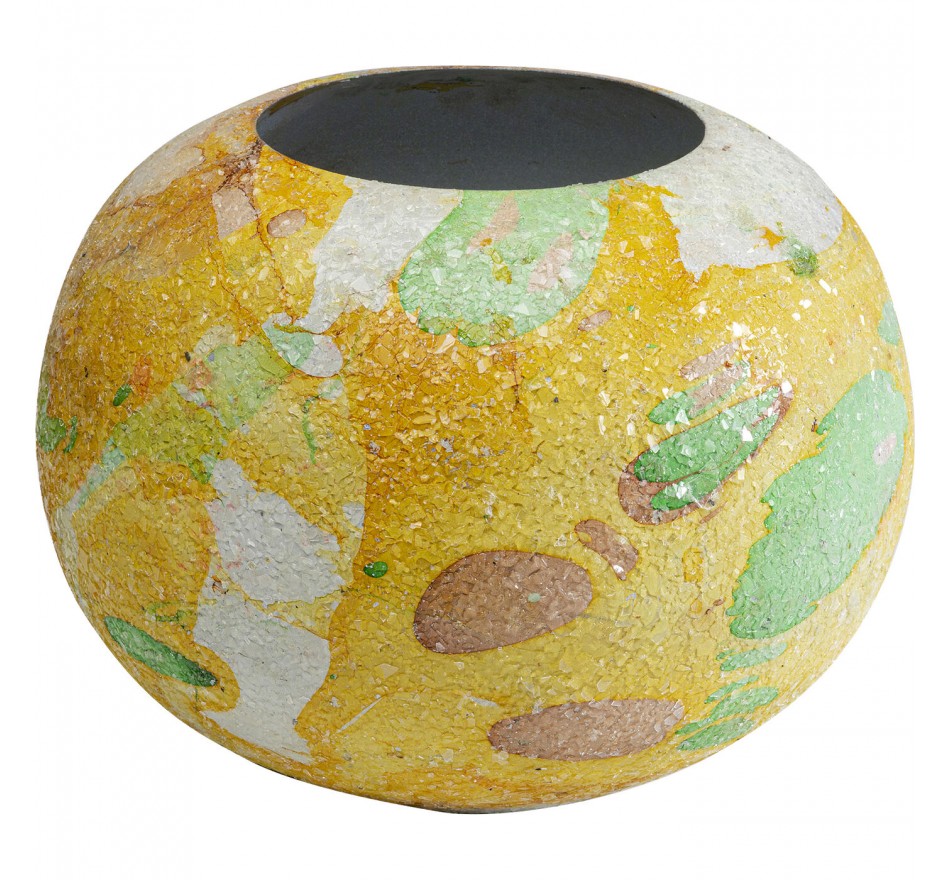 Vaas Zumba geel 23cm Kare Design