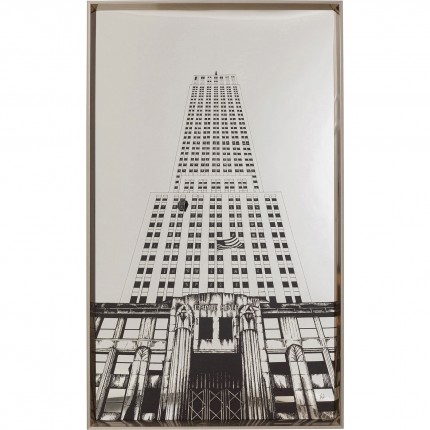 Schilderij Spiegel Empire State 77x130cm Kare Design