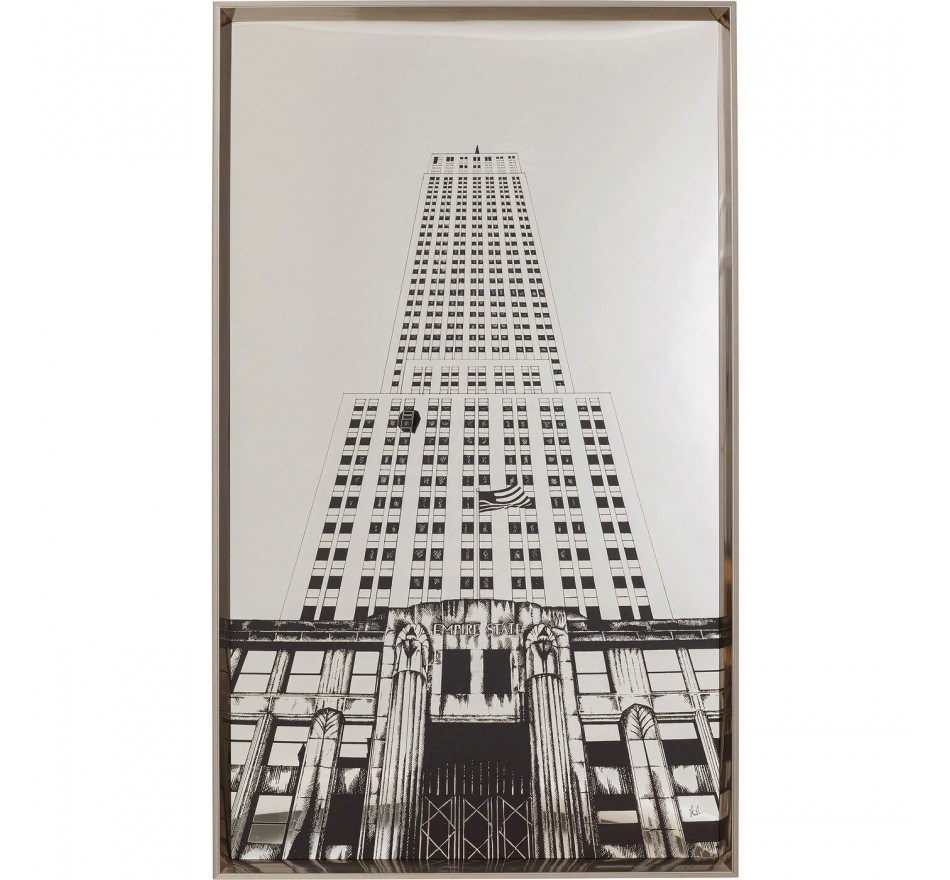 Schilderij Spiegel Empire State 77x130cm Kare Design
