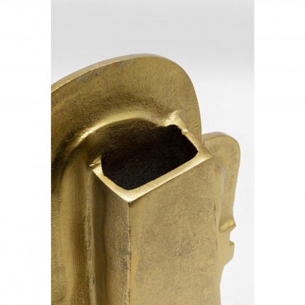 Vase Due Volti gold 36cm Kare Design