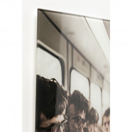 Glass Picture monkey subway 60x60cm Kare Design