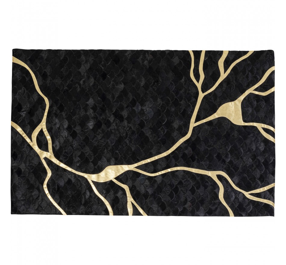 Vloerkleed Fulmine zwart 240x170cm Kare Design