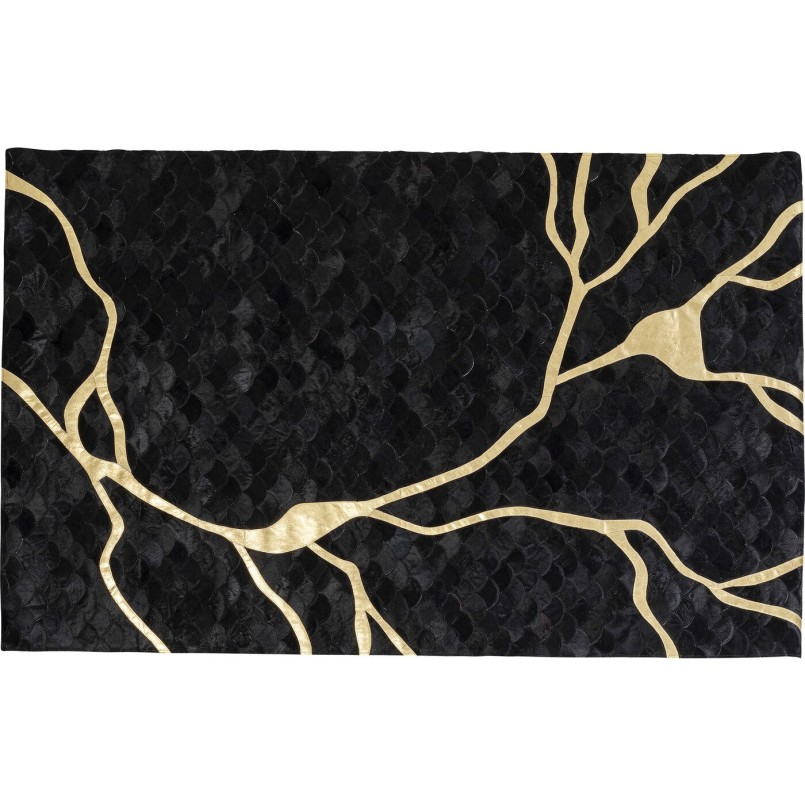 Tapis Fulmine noir 170x240cm