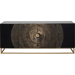 Zwart gesneden houten buffetkast - Madeira - Kare Design