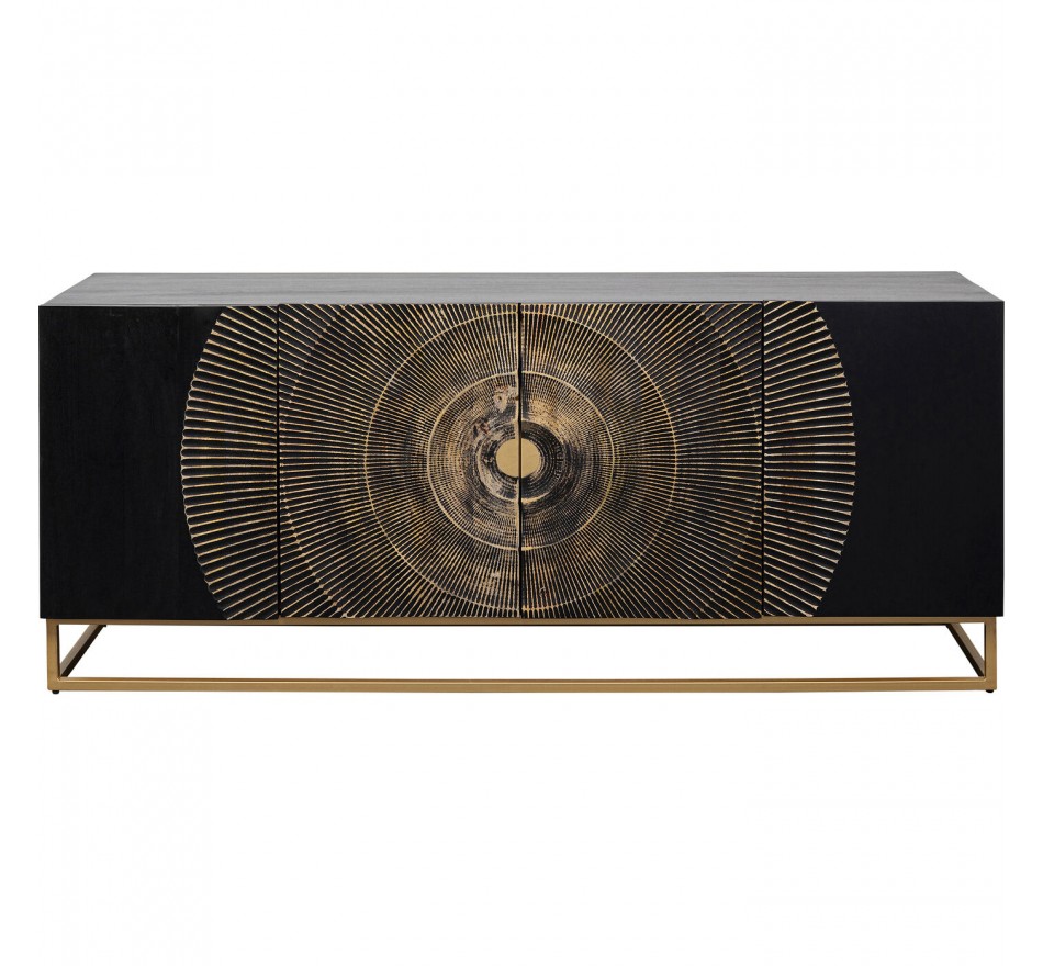 Dressoir Madeira 4 deuren zwart Kare Design