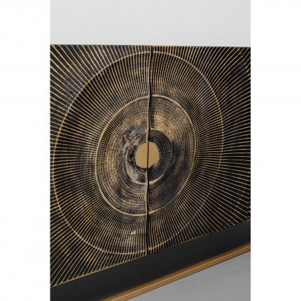 Dressoir Madeira 4 deuren zwart Kare Design