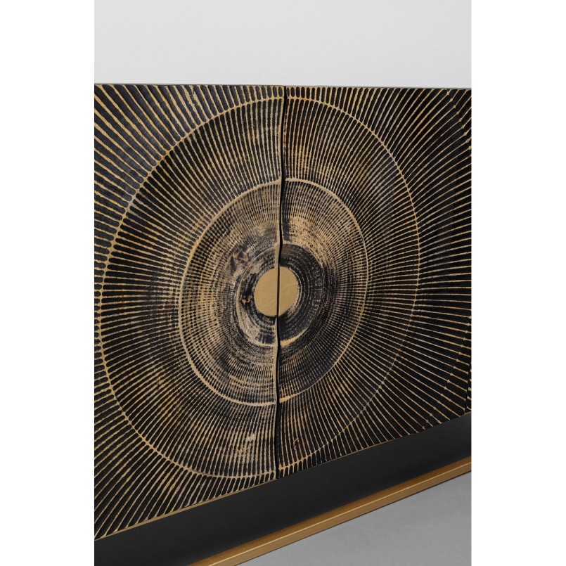 Buffet en bois noir sculpté - Madeira - Kare Design