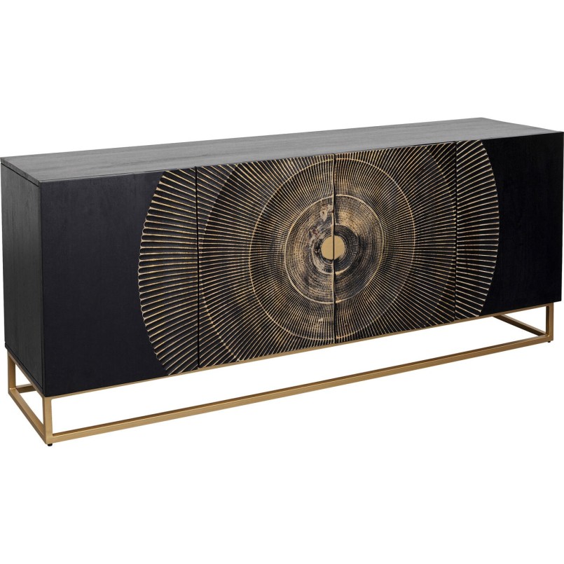 Buffet en bois noir sculpté - Madeira - Kare Design