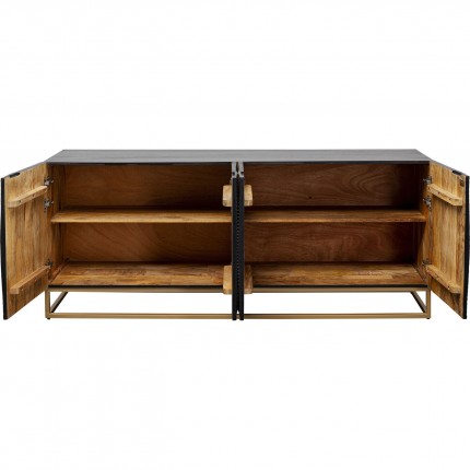 Dressoir Madeira 4 deuren zwart Kare Design
