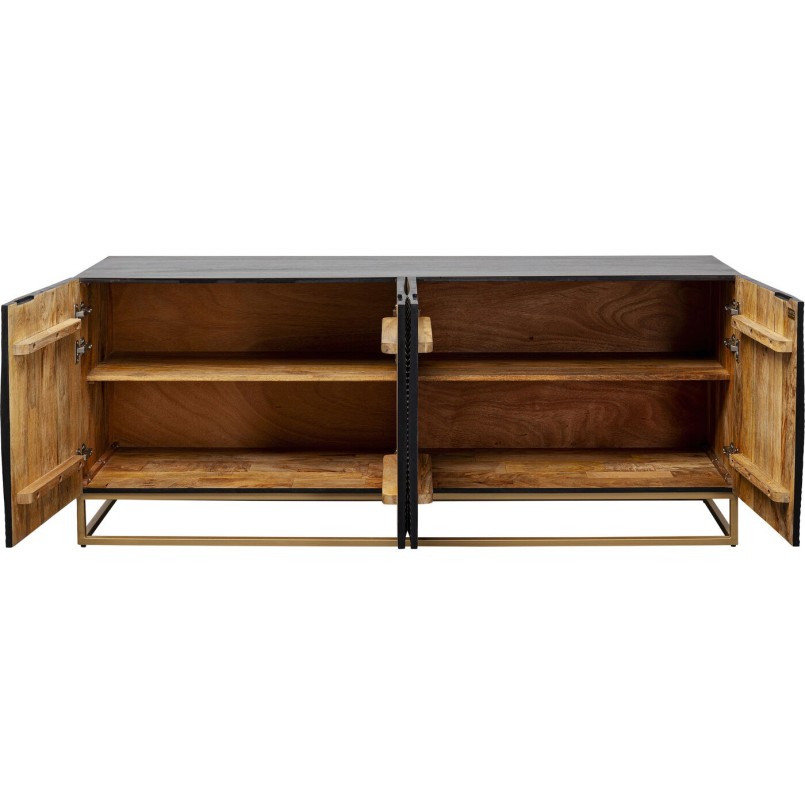 Buffet en bois noir sculpté - Madeira - Kare Design