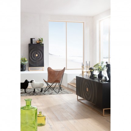 Dressoir Madeira 4 deuren zwart Kare Design