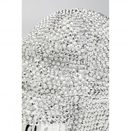 Money Box Skull Crystal Silver Kare Design