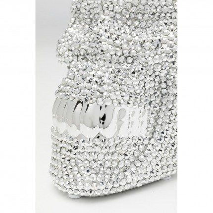 Money Box Skull Crystal Silver Kare Design